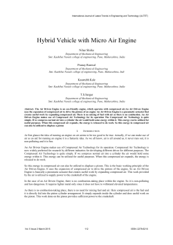 Hybrid Vehicle with Micro Air Engine - International Journal of Latest