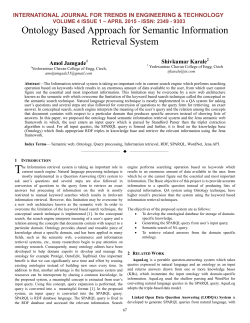 Ontology Based Approach for Semantic Information Retrieval