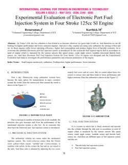 Experimental Evaluation of Electronic Port Fuel Injection System in