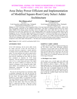 Area Delay Power Efficient and Implementation of Modified