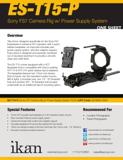 Sony FS7 Camera Rig w/ Power Supply System