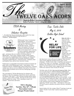 Twelve Oaks acorn - IKare Publishing