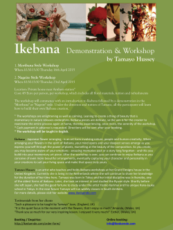 Ikebana Workshop Flyer