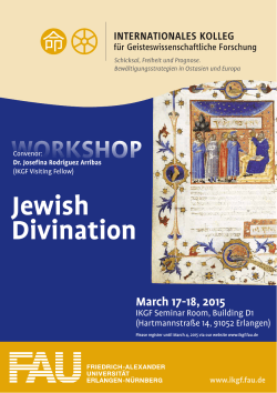 WORKSHOP Jewish Divination