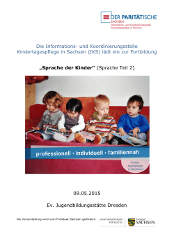 Die Informations- und Koordinierungsstelle Kindertagespflege