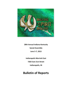 Bulletin of Reports - Indiana