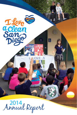 2014 Annual Report - I Love a Clean San Diego