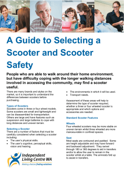 Guide to Selecting a Scooter - Independent Living Centre WA