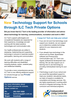 New Technology Support for Schools through ILC Tech Private