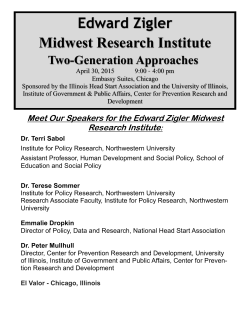Edward Zigler Midwest Research Institute