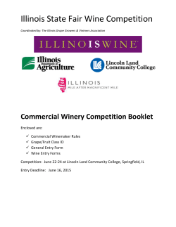 the COMMERCIAL Wine Competition Booklet