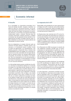 EconomÃ­a informal - International Labour Organization