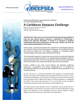 "Deep Sea Challenge" Freediving Competition/World Recod Attempt