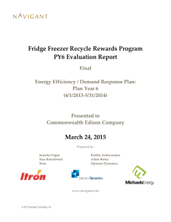 Fridge Freezer Recycle Rewards Program PY6 Evaluation Report
