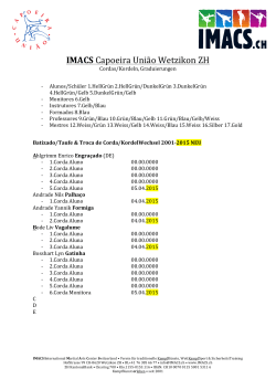 IMACS_Capoeira_UniÃ£o_Wetzikon_ZH_Cordas PDF