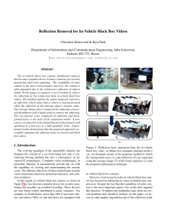 Reflection Removal for In-Vehicle Black Box Videos