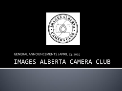 April 23 2015. - Images Alberta Camera Club