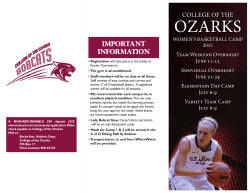 Camp Brochure - College of the Ozarks