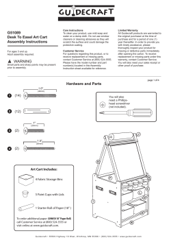 G51089 Desk To Easel Art Cart Assembly