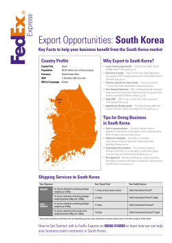Export Opportunities: South Korea