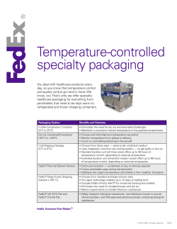 Temperature-controlled specialty packaging