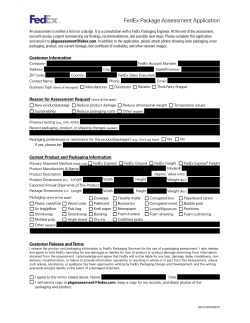 FedEx Package Assessment Application