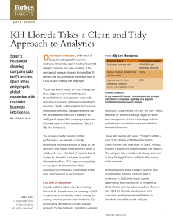 KH Lloreda Takes a Clean and Tidy Approach to Analytics