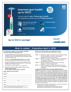 Expiration April 5, 2015 Improves gum health up to 100%