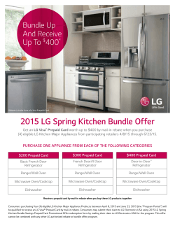 2015 LG Spring Kitchen Bundle Offer