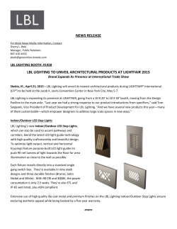news release lbl lighting to unveil architectural products at lightfair