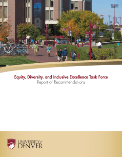 Diversity, Equity and Inclusive Excellence
