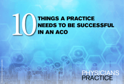 Ten Things a Practice Needs to Be Successful in an