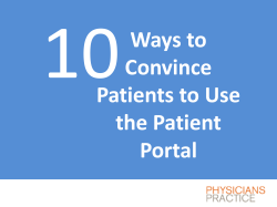 Ways to Convince Patients to Use the Patient Portal