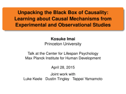 Presentation Slides - Kosuke Imai