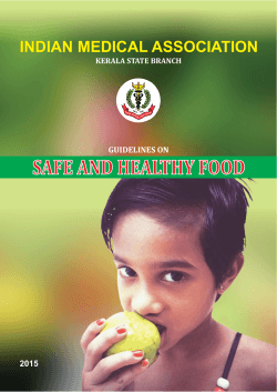 Guidelines on safe and healthy food