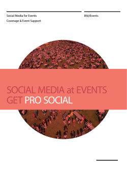 SOCIAL MEDIA at EVENTS GET PRO SOCIAL