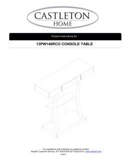 13PW146RCO CONSOLE TABLE
