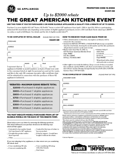 tHe Great american KitcHen event