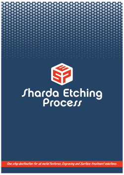 Sharda Etching Process