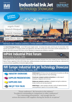 IMI Europe Industrial Ink Jet Technology Showcase