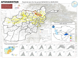 AFGHANISTAN Flood risk (est.) for the period 30/04/2015