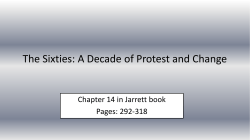 The Sixties: A Decade of Protest and Change