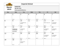 March 2015 - Imperial School`s