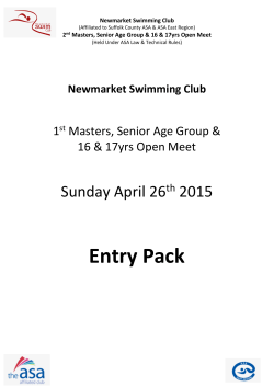 Newmarket Masters Entry Pack