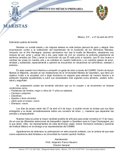 Circular 38. - Instituto Mexico Primaria