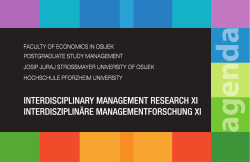 Agenda_IMR2015 - Interdisciplinary Management Research