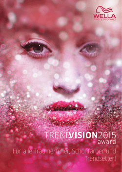 Trend Vision Award 2015 INFOBROSCHÃRE ()