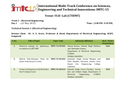 International Multi-Track Conference on Sciences - IMTC-15