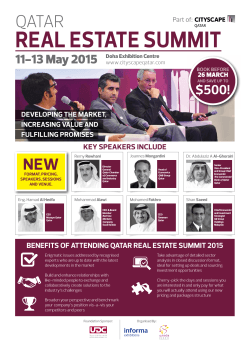 REAL ESTATE SUMMIT - Informa Middle East