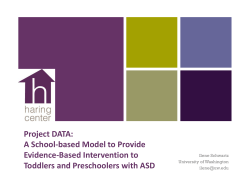 Project DATA: A School-based Model to Provide Evidence
